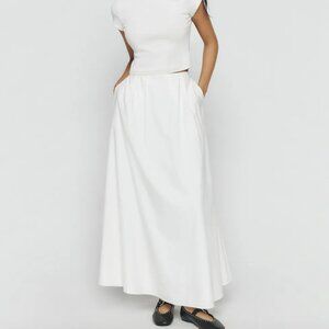 Reformation Lucy Skirt Ivory - Size 4 - New never worn